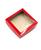 20 Caixas de Papel Kraft Com Visor Para Presente  (15x15x4cm) Vermelha