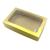 20 Caixas De Presente 19x12x4cm: Com Visor Ouro