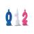 20 Velas de Aniversário brilhante glitter de 0 a 9 Rosa, branca e Azul Azul