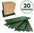 20pc Palete Estrado Plástico Verde 2,5x25x50 Cm De Qualidade Verde