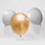 25 bexigas  nº 9 balões Metalizadas decoração festa cor viva Dourado