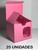 25 Caixinhas Coloridas Com Visor Para Caneca/Xícara 325ml 9,5cm x 11cm x 10 cm Pré Montadas Rosa