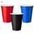 25 Copo Americano Descartável 400ml Balada Festas Beer Pong Preto