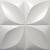 25 Placas 3d Revestimento Adesiva Parede Imita Gesso 25X25cm Branco