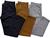3 calças masculinas basica sarja slim alto com elastano padrão de qualidade e conforto Basica preto, Caramelo, Cinza