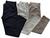 3 calças masculinas basica sarja slim alto com elastano padrão de qualidade e conforto Basica preto, Creme, Caqui