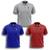 3 Camisas Gola Polo Masculina Original Oferta Imperdivel Vermelho, Cinza, Azulroyal