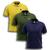 3 Camisas Gola Polo Masculina Original Oferta Imperdivel Azul, Marinho, Verde, Musgo, Amarelo