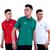 3 Camisas Polo Qualidade E Preço Baixo Direto Da Fabrica Vermelho, Verdemar, Branco