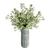 3 Cravos do amor Artificiais: Flores Artificiais p/ Decoração Tropical Permanente e Elegante DE9056 Branca