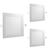 3 Painel Led Plafon 18w Quadrado Embutir 3000k 22x22cm Biv Branco-quente