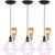 3 Pendentes Aramado Diamante Teto Luminária Retrô Balcão Agp + 3 Lâmpadas Led ST64 Vintage Rosa