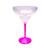 3 Taças de Margarita  Acrílico Base Cristal Colorida 350 ML  Pink