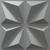 36 Placas 3D - Decoração para Parede - LONDON 9.0m² Cinza