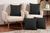 4 almofadas cheias com acabamento em matelassê tecido 100% poliéster várias cores Preto