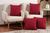 4 almofadas cheias com acabamento em matelassê tecido 100% poliéster várias cores Vermelho