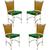 4 Cadeiras em Alumínio e Fibra Sintética JK Cozinha Edícula Avelã e Creara