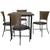Mesa Cozinha 4 Cadeiras Gramado Jogo De Área Jardim Móveis Interno e Externo Em Fibra Sintética. Gram4MesaC5Arg