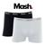 4 Cuecas Boxer Mash Algodão Cotton Box Plus Size Oferta Branco, Preto