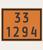 4 Placas Numerologia Simbologia Segurança Sinalização Transporte Carretas Tanque Carga Produtos Substancias Perigosos Laranja 33-1294 30x40