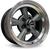 4 rodas e55 modelo foose nitrous / aro 15x8 / (5x114) et 0 Grafite Diamantada