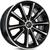 4 rodas kr k63 modelo eclipse / aro 15x6 / (4x100) et32 Preta diamantada