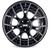 4 RODAS KR K75 CRUZE, TRACKER / ARO 18X7 / (5x105) ET40 Preta Diamantada