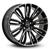 4 rodas kr l04 modelo range rover velar / aro 22x9 / (5x120) et45 Preta Diamantada