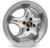 4 rodas kr m20 modelo binno b860 / aro 15x7 / (5x100) et35 Prata Diamantada