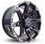 4 rodas kr m22 modelo ballistic jester / aro 18x8,5 / (5x120) et 15 Preta Fosca Diamantada