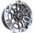 4 rodas kr m23 off-road hilux, sw4 / aro 18x8 / (6x139) et20 Grafite Diamantada