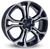 4 rodas kr m7 modelo sandero rs / aro 15x6 / (4x100) et38 Preta diamantada