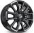 4 rodas kr r75 saveiro cross g7 / aro 15x6 / (4x100) et36 Preta diamantada