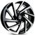 4 rodas kr r93 modelo polo, virtus tsi / aro 17x7 / (4x100) et38 Preta diamantada