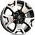 4 rodas kr s11 modelo hilux srx diamond / aro 20x8,5 / (6x139) et35 Preta diamantada