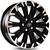 4 rodas kr s22 modelo corolla altis hybrid / aro 17x7 / 5x100, et39 Black piano diamantada