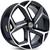 4 rodas kr s23 vw modelo gol, saveiro, up / aro 18x6 / (4x100) et36 Preta diamantada