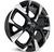 4 rodas kr s47 honda city, fit / aro 17x7 / (4x100) et41 Preta Diamantada