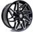 4 rodas prz5 off-road amarok / aro 20x9 / (5x120) et -12 Preta Diamantada