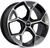 4 rodas raw a23 modelo audi a3, q3 / aro 18x8 / (5x112) et45 Preta Prata Diamantada Fosca