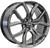 4 rodas raw l14 ford maverick / aro 21x9 / (5x108) et45 Grafite Brilhante