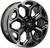 4 RODAS S53 OFFROAD TOYOTA HILUX / ARO 20X8,5 (6x139) ET35 Preta Diamantada