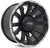 4 rodas zeus zwat2 off-road s-10 / aro 20x9 / (6x139) et15 Preta Diamantada Fosca