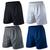 4 Shorts Jogador Calção Sunga, Elástico Na Cintura E Cordão Preto marinho branco cinza