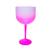 4 Taças de Gin Degradê Acrílico 550 Ml  Pink Neon
