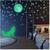 47 Img Adesivos Brilham no Escuro Fosforescente Super Lua 20cm, Lobo, Estrelas - Decoração Quarto Infantil Verde Neon