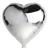 5 Balão Metalizado Coração 45cm (Escolha A Cor) Festa Decoração Dia Dos Namorados Casamento prata