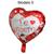 5 Balões Coração 22cm Frases de Amor Namorados Casamento Modelo 5