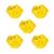 5 Pedras de Plastico 25x20mm Acessório de Jogo Ludens Spirit Amarelo