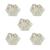5 Pedras de Plastico 25x20mm Acessório de Jogo Ludens Spirit Transparente